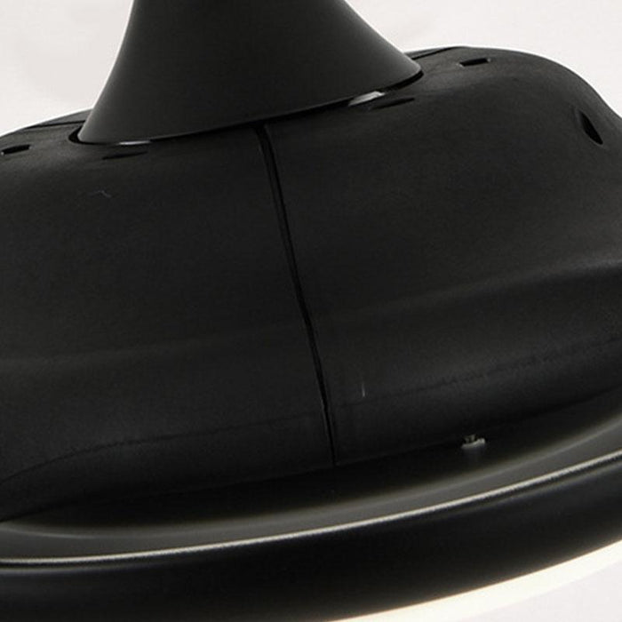 Oval 3 Blades LED Industrial Style Ceiling Fans Lights with Remote Control