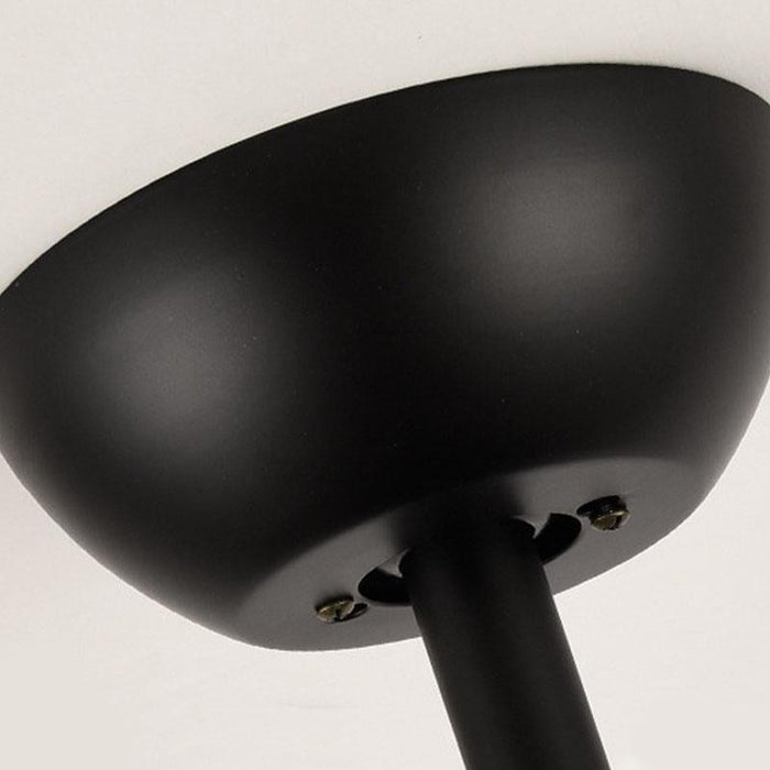 Oval 3 Blades LED Industrial Style Ceiling Fans Lights with Remote Control