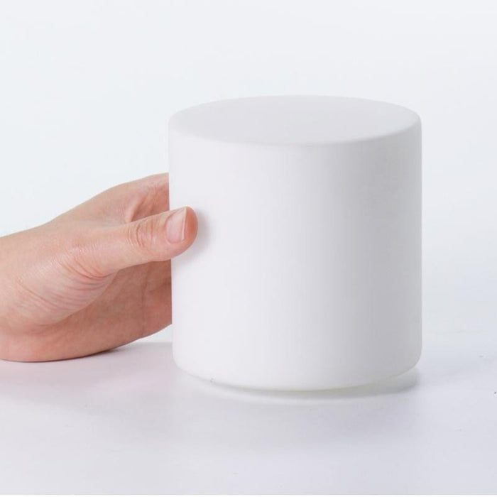 Mini Glass Cylinder Table Lamps Touch-open 360 Lighting Reading Night Light