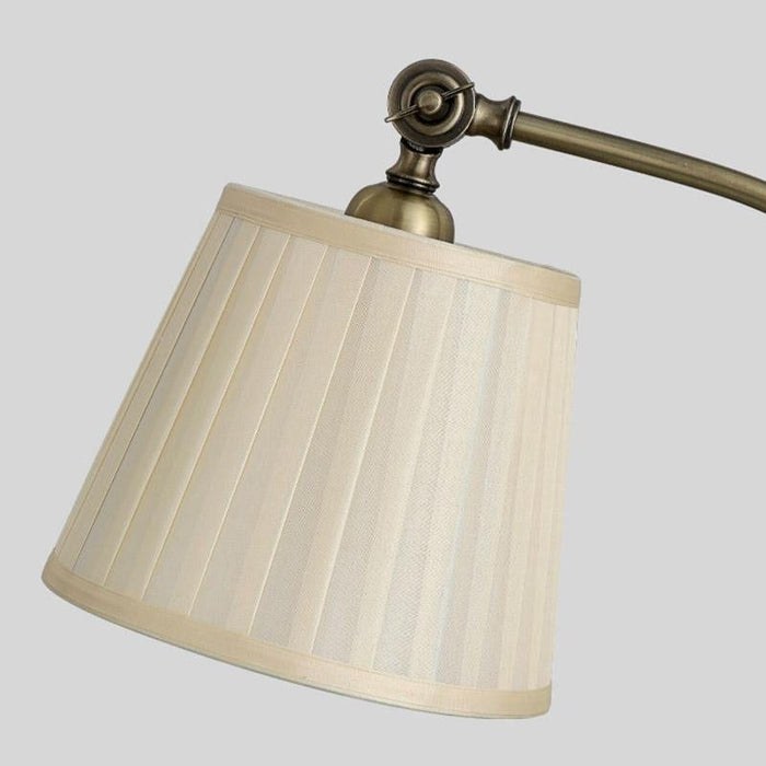 Industrial Empire Shaped Task Light 1 Head Metal Table Lamp with Curved Arm