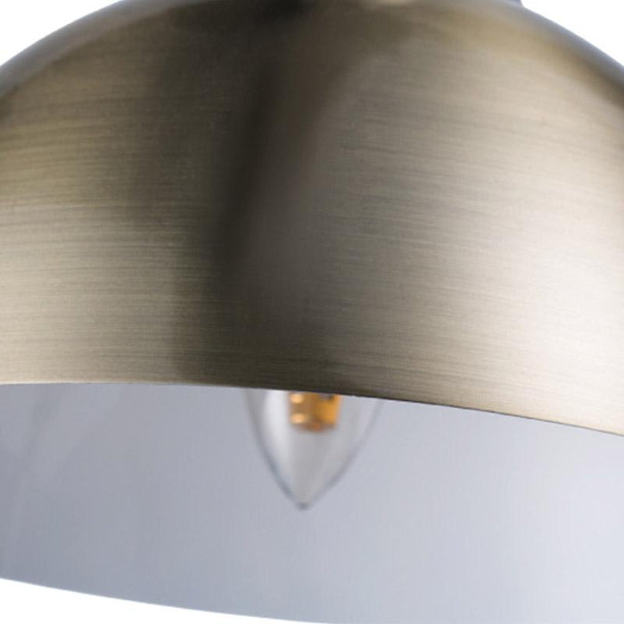 20'' Antique Metallic Adjustable Dome Shade LED Gooseneck Arm Task Lamp