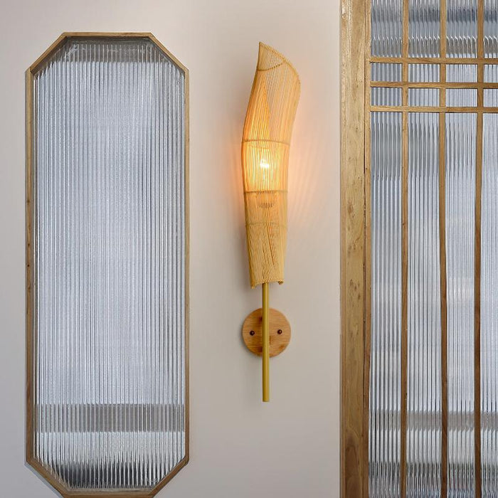 Freeform Organically Sourced Bamboo Wall Light