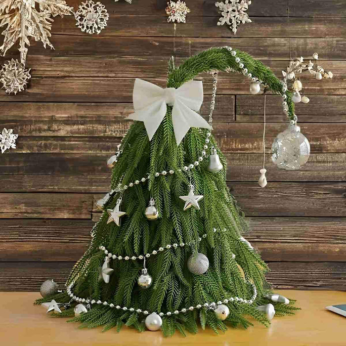 Artificial Small Christmas Tree - Tabletop Desk Decor / Mini Holiday Xmas Gift