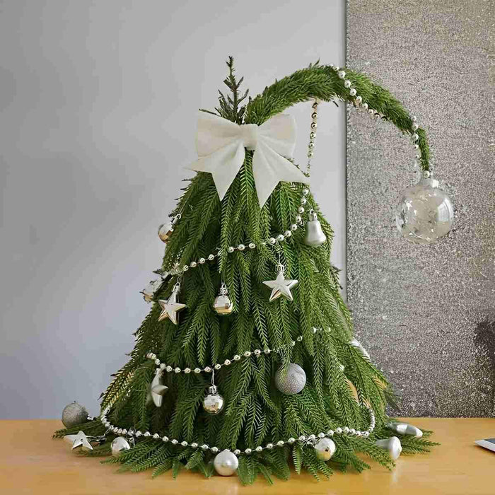 Artificial Small Christmas Tree - Tabletop Desk Decor / Mini Holiday Xmas Gift