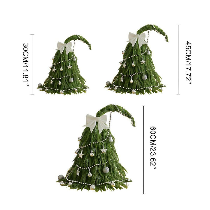 Artificial Small Christmas Tree - Tabletop Desk Decor / Mini Holiday Xmas Gift