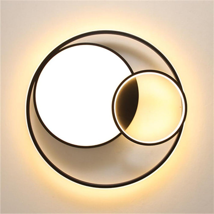 3 Circles LED Modern Flush Mount Lighting Bedroom Ceiling Lights