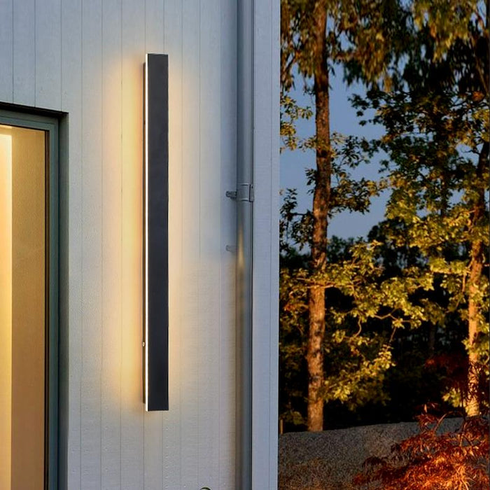 Black Friday Clearance Black Long Strip Outdoor Wall Lights Outdoor LED Lighting