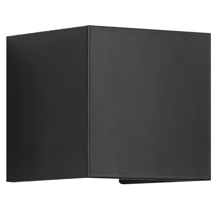 Square Up Down Light - Black Exterior Porch Sconce, LED Wall Lamp for Entryway