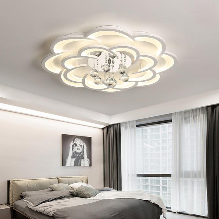 Swirls Teardrops Flush Mount Ceiling Light Unique LED Light