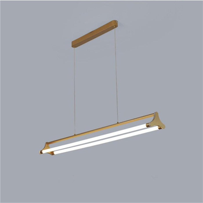 Double Strip LED Dining Room Chandeliers Metal Island Kitchen Pendant Lighting