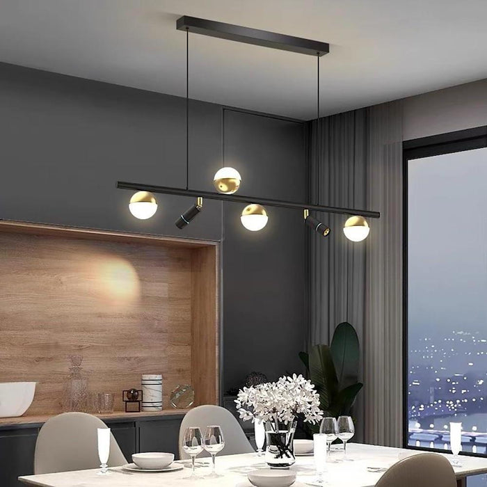 Linear LED Modern Chandelier Pendant Light Hanging Lamp Island Lights