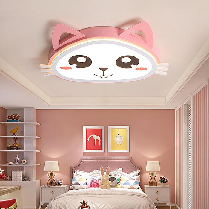 Kitten Bedroom Flush Mount Lighting LED Baby Kids Ceiling Lights
