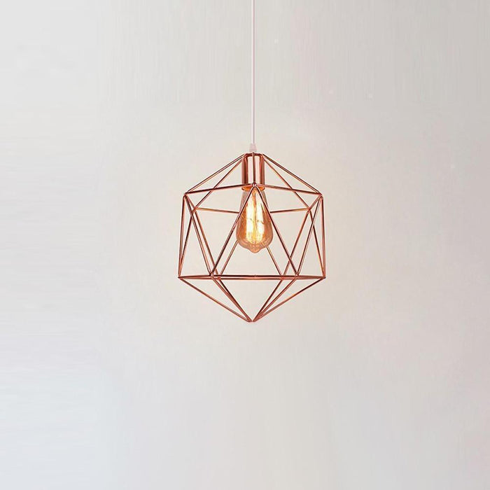 Geometric Cage LED Industrial Modern Ceiling Light Flush Mount Lighting