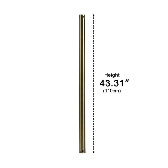 Ceiling Fan Extension Rod - Adjustable Downrod, Universal Fan Accessory, Optimal Airflow