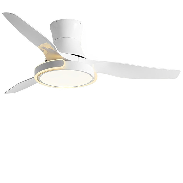 Ceiling Fan with Lights - Remote Control, Dimmable, Reversible / Low Profile Integrated Design