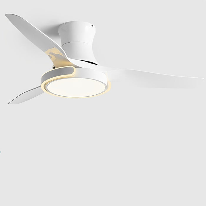 Ceiling Fan with Lights - Remote Control, Dimmable, Reversible / Low Profile Integrated Design