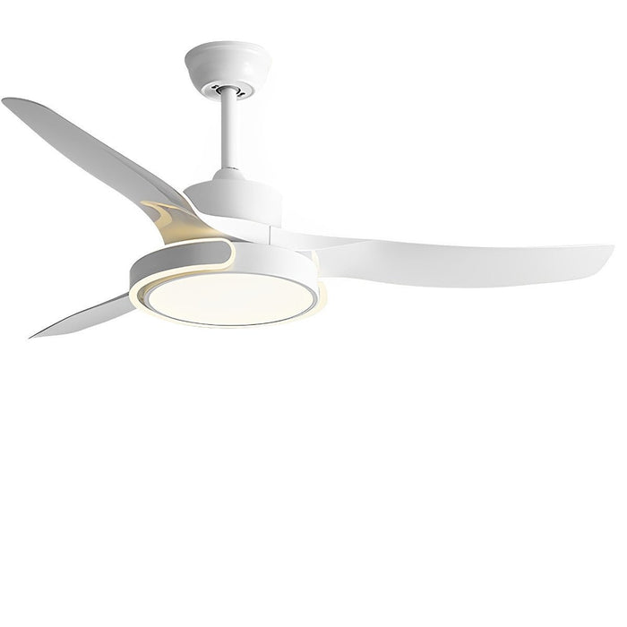 Ceiling Fan with Lights - Remote Control, Dimmable, Reversible / Low Profile Integrated Design