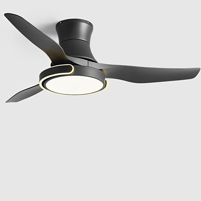 Ceiling Fan with Lights - Remote Control, Dimmable, Reversible / Low Profile Integrated Design