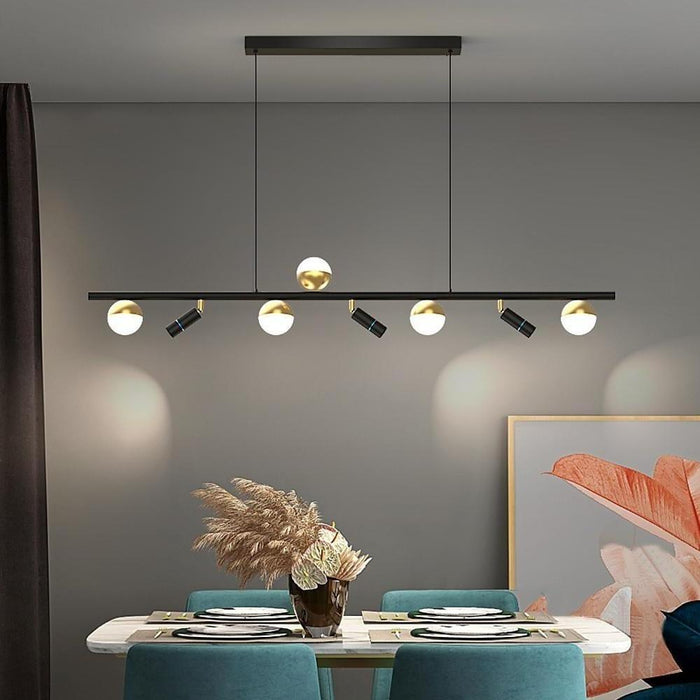 Linear LED Modern Chandelier Pendant Light Hanging Lamp Island Lights