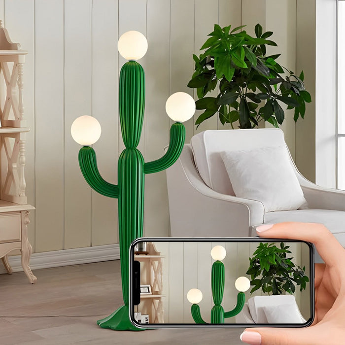 Modern Cactus Dimmable LED Floor Lamp, Ambiance Lighting, Living Room/Bedroom Decor