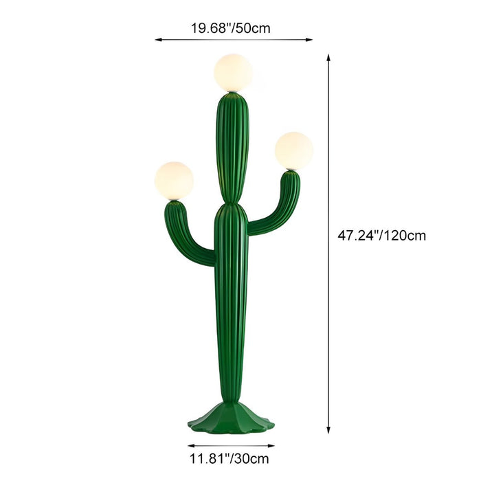Modern Cactus Dimmable LED Floor Lamp, Ambiance Lighting, Living Room/Bedroom Decor