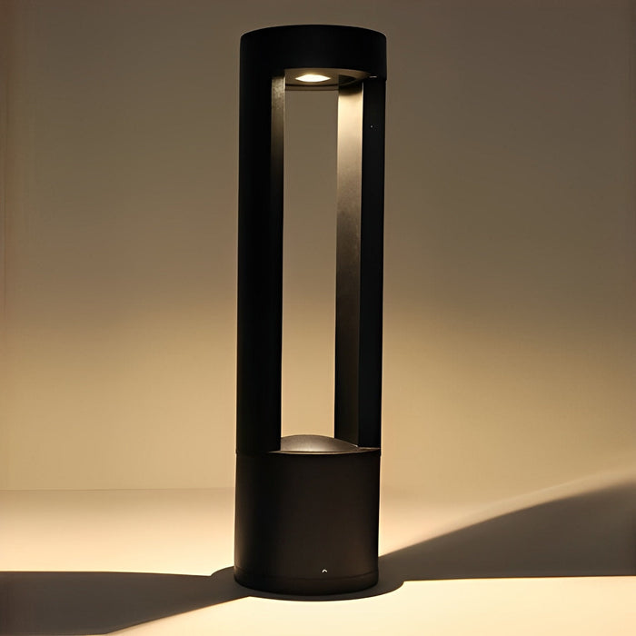 Hollow Cylindrical LED Lamp Post Light - Outdoor Pathway Lighting / Garden Pole Fixture, Waterproof
