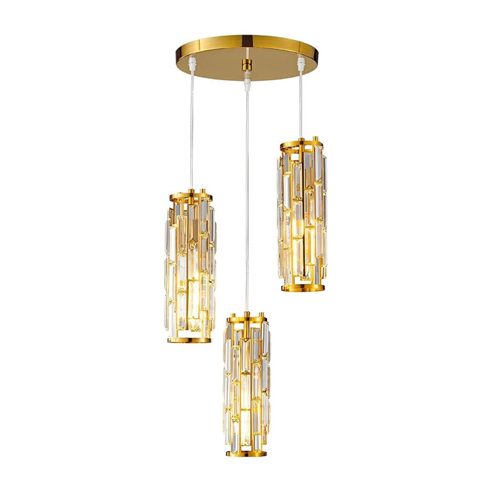 Industrial Cage Pendant Light, Adjustable Height, Dimmable for Kitchen Island/Dining Room