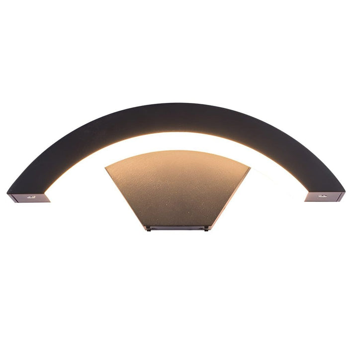 Creative Moon Curved Wall Sconce Motion Sensor Waterproof LED Wall Lamp Outdoor Indoor