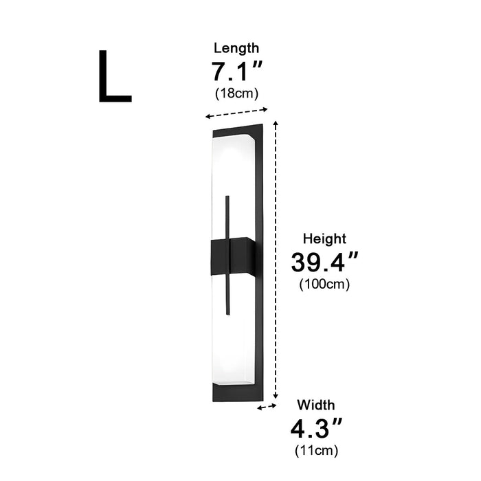 Up and Down LED Wall Sconce, Waterproof Modern Exterior Light for Porch/Patio/Yard