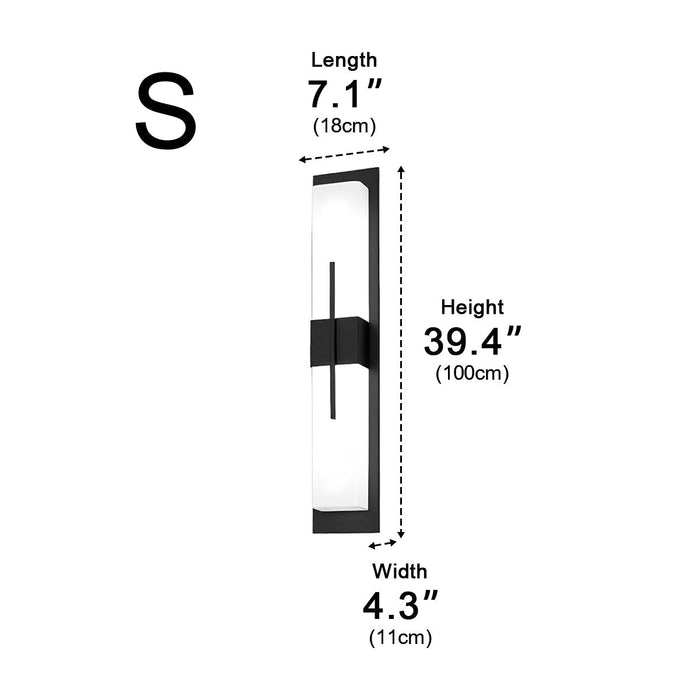 Up and Down LED Wall Sconce, Waterproof Modern Exterior Light for Porch/Patio/Yard