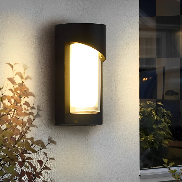 Hardwired LED Outdoor Wall Sconce, Waterproof Aluminum Exterior Light for Porch/Patio/Entryway