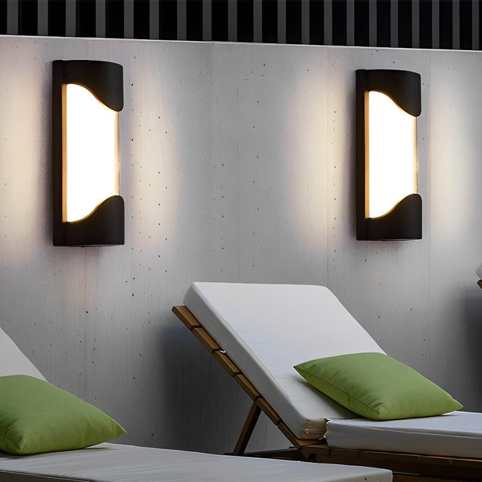 Hardwired LED Outdoor Wall Sconce, Waterproof Aluminum Exterior Light for Porch/Patio/Entryway