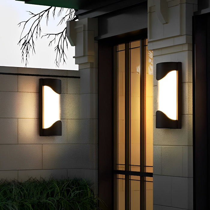 Hardwired LED Outdoor Wall Sconce, Waterproof Aluminum Exterior Light for Porch/Patio/Entryway