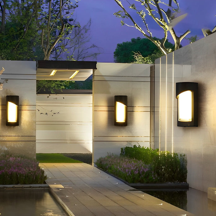Hardwired LED Outdoor Wall Sconce, Waterproof Aluminum Exterior Light for Porch/Patio/Entryway