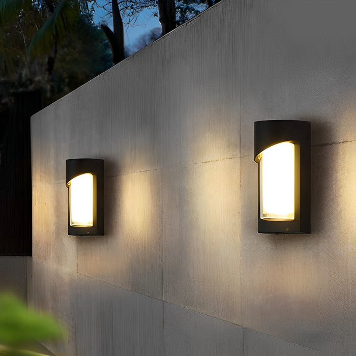 Hardwired LED Outdoor Wall Sconce, Waterproof Aluminum Exterior Light for Porch/Patio/Entryway