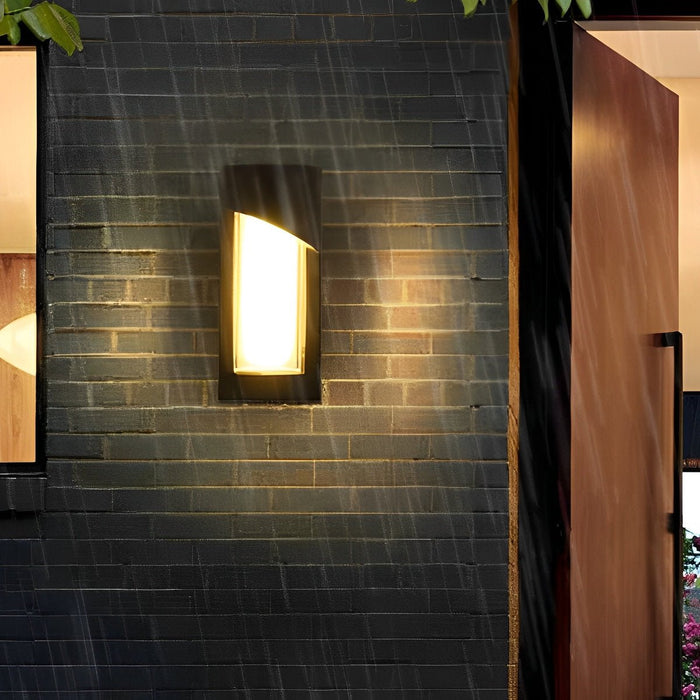 Hardwired LED Outdoor Wall Sconce, Waterproof Aluminum Exterior Light for Porch/Patio/Entryway
