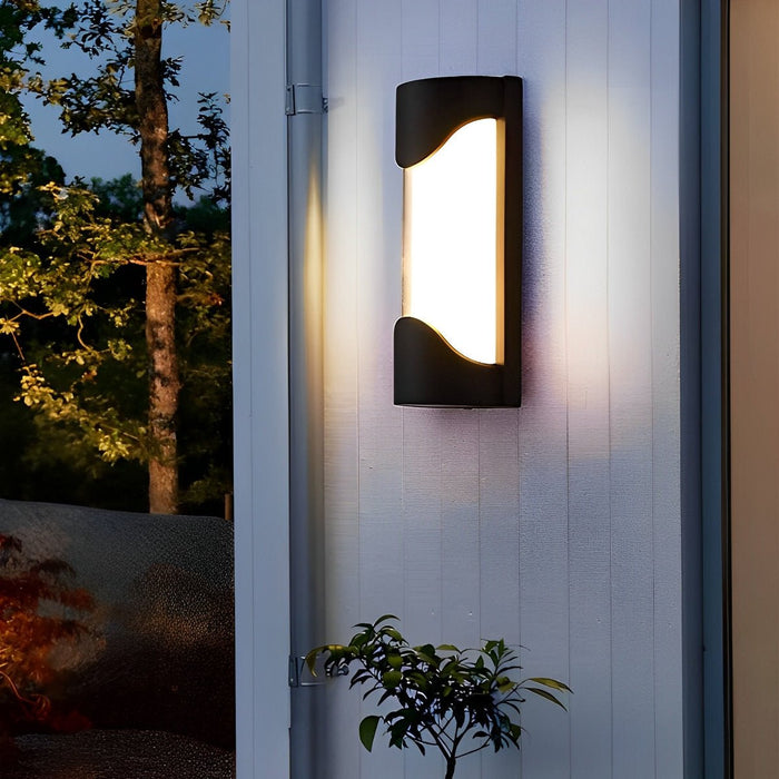 Hardwired LED Outdoor Wall Sconce, Waterproof Aluminum Exterior Light for Porch/Patio/Entryway