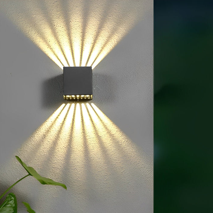 Outdoor LED Wall Sconce, Up Down Beam, IP65 Weatherproof, Modern Aluminum Housing for Patio/Porch/Garden