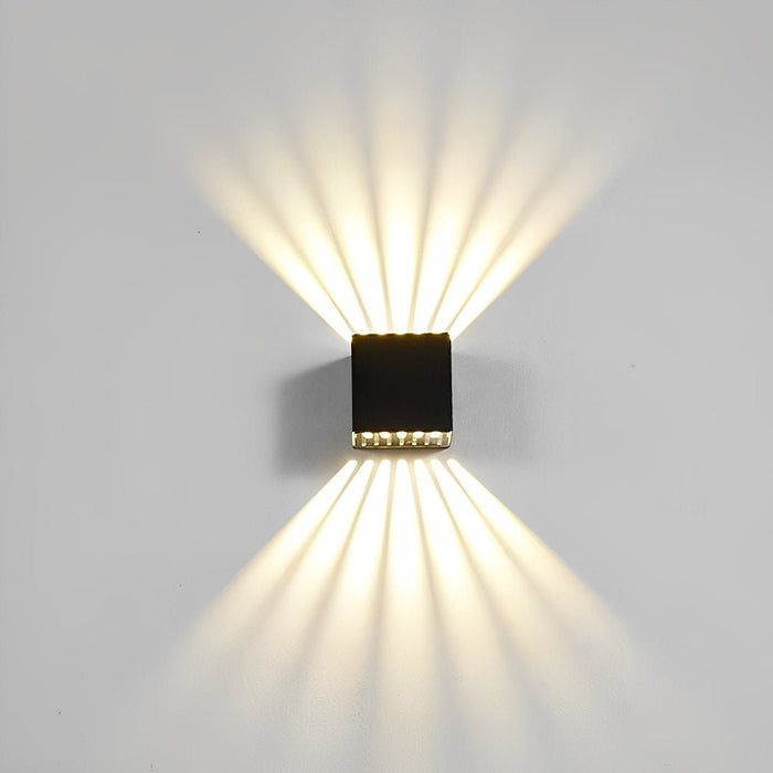 Outdoor LED Wall Sconce, Up Down Beam, IP65 Weatherproof, Modern Aluminum Housing for Patio/Porch/Garden