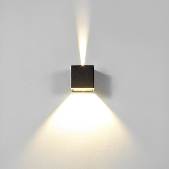 Outdoor LED Wall Sconce, Up Down Beam, IP65 Weatherproof, Modern Aluminum Housing for Patio/Porch/Garden