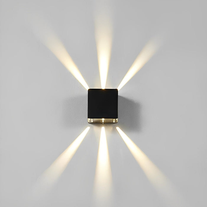 Outdoor LED Wall Sconce, Up Down Beam, IP65 Weatherproof, Modern Aluminum Housing for Patio/Porch/Garden