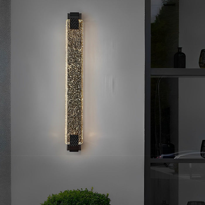 Crystal Bubble LED Wall Sconce, 3-Step Dimming, Post-Modern Vanity Light for Bathroom/Living Room