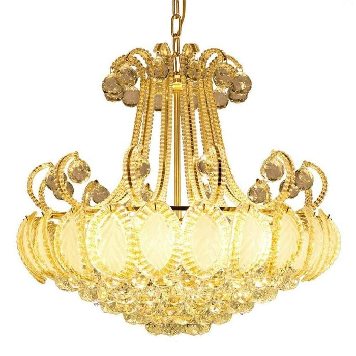 8-light Modern Gold/Silver Vintage Crystal Chandeliers For Living Room