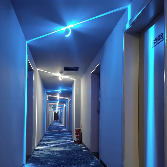 Cyberpunk LED Wall Light, Beam Spot, Laser Line, Modern Minimalist for Hallway/Bedroom/Living Room