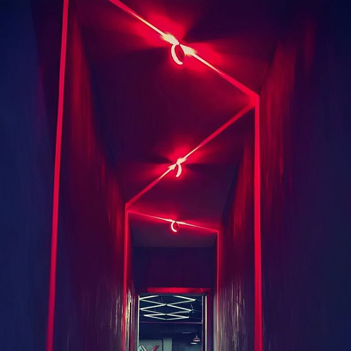 Cyberpunk LED Wall Light, Beam Spot, Laser Line, Modern Minimalist for Hallway/Bedroom/Living Room
