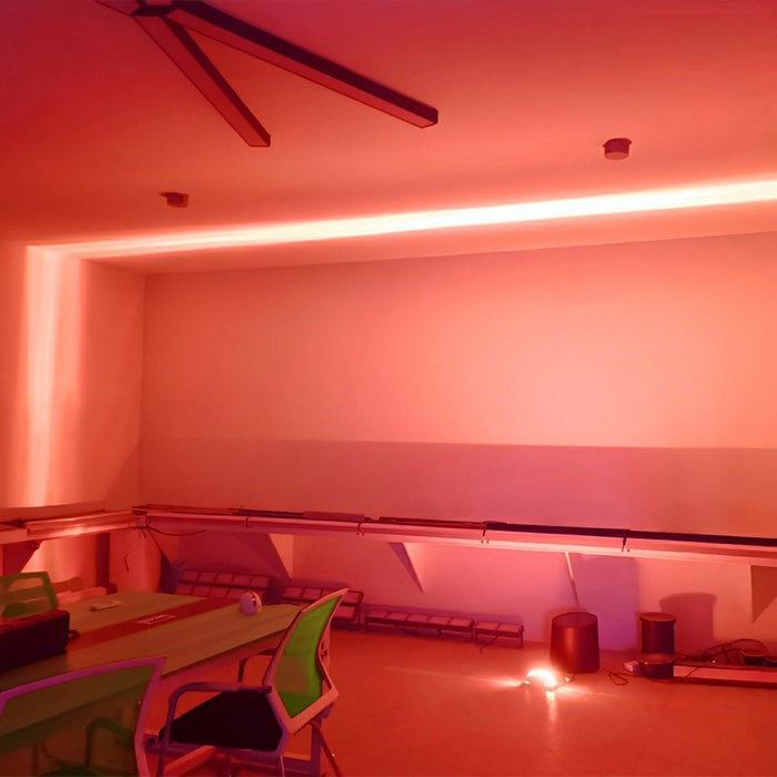 RGB Linear LED Wall Light, Modern Industrial Beam Sconce, Hardwired Accent Lighting for Home/Office/Gallery