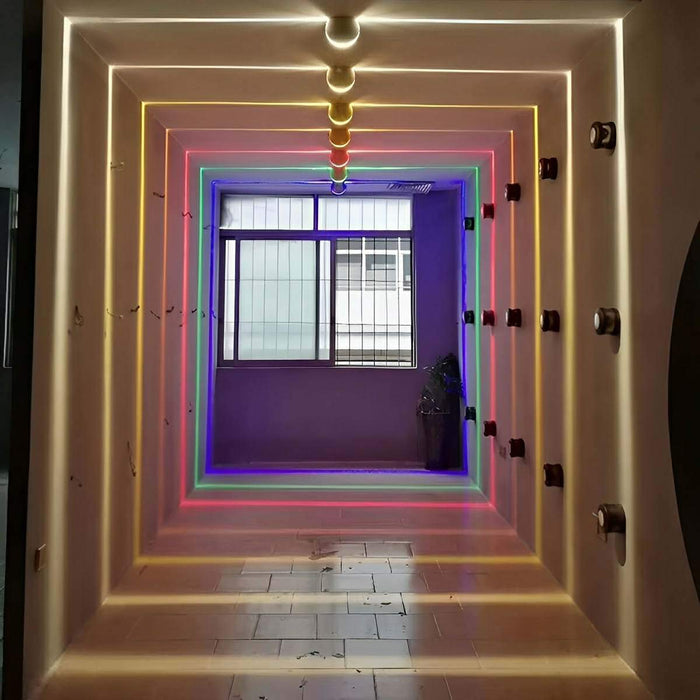 RGB Linear LED Wall Light, Modern Industrial Beam Sconce, Hardwired Accent Lighting for Home/Office/Gallery