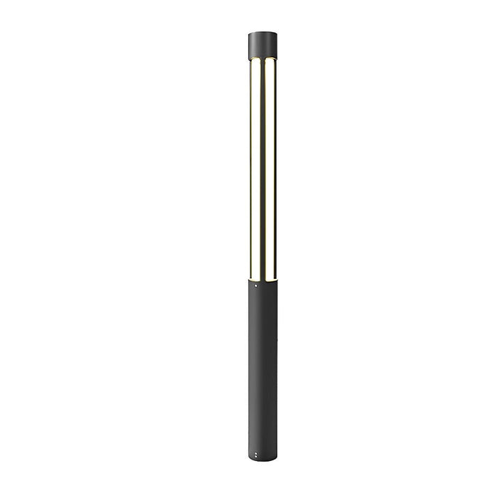 LED Post Light, Modern Cylinder Black Outdoor Pathway Lighting, IP54 Waterproof for Garden/Driveway