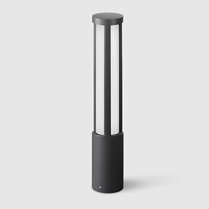 LED Post Light, Modern Cylinder Black Outdoor Pathway Lighting, IP54 Waterproof for Garden/Driveway