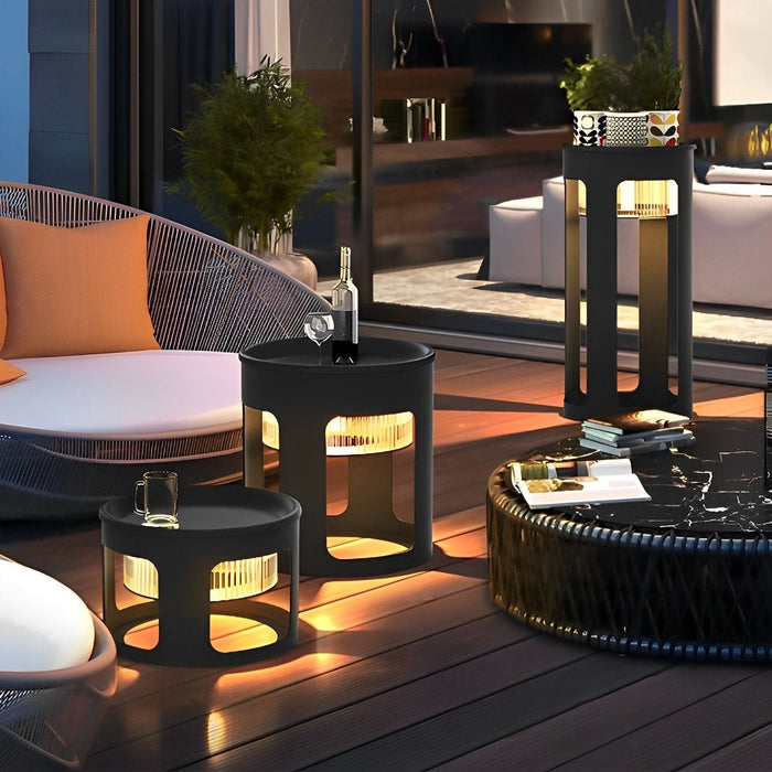 Solar-Powered Round LED Wall Light, Dusk-to-Dawn Illumination for Patio/Porch/Yard